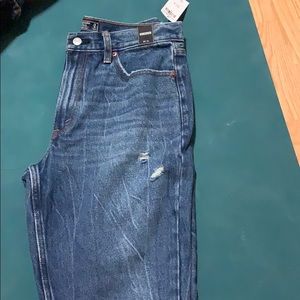 A&F high rise mom jeans